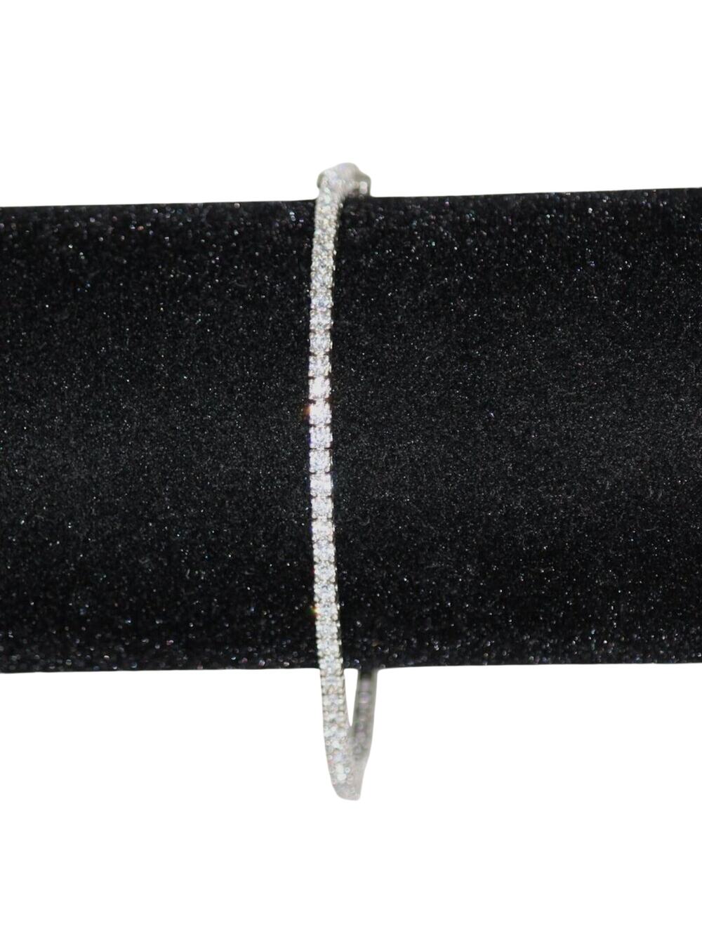 925 Sterling Silver Tennis Bracelet Made in Turkey